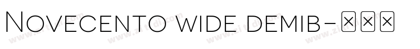 Novecento wide demib字体转换